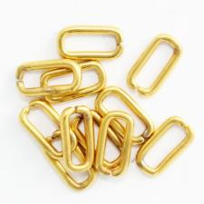 Stainless Steel Gold Pvd Bail / Jump Ring Jewelry Part 24pcs